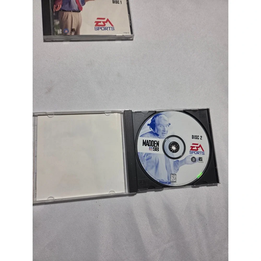 EA Sports Madden NFL 98 PC Windows‎ 2 Disc Set John Madden Football Vintage 1997